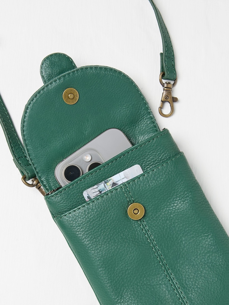 FatFace Bright Green Clara Phone Bag - Image 2 of 3