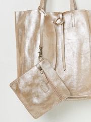FatFace Romy Bronze Leather Reversible Tote - Image 2 of 2