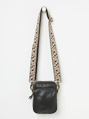 FatFace Black Large Phone Bag - Image 1 of 1