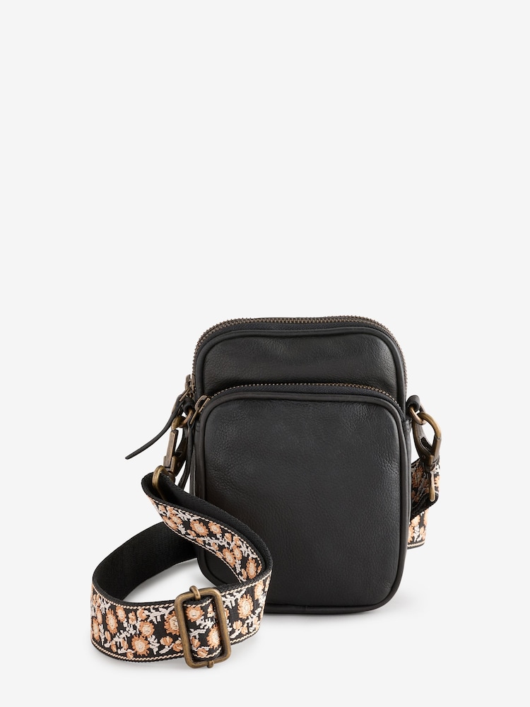FatFace Black Large Phone Bag - Image 3 of 3
