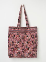 FatFace Pink 100% Cotton Reversible Tote Bag - Image 1 of 2