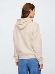 beige - Sweat à capuche Gap décontracté zippé à logo - Image 2 de 5