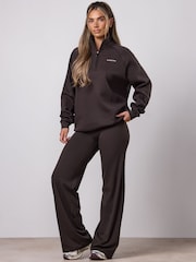 Gym King Brown 365 Lightweight Straight Leg Yoga Trousers - Image 1 of 4