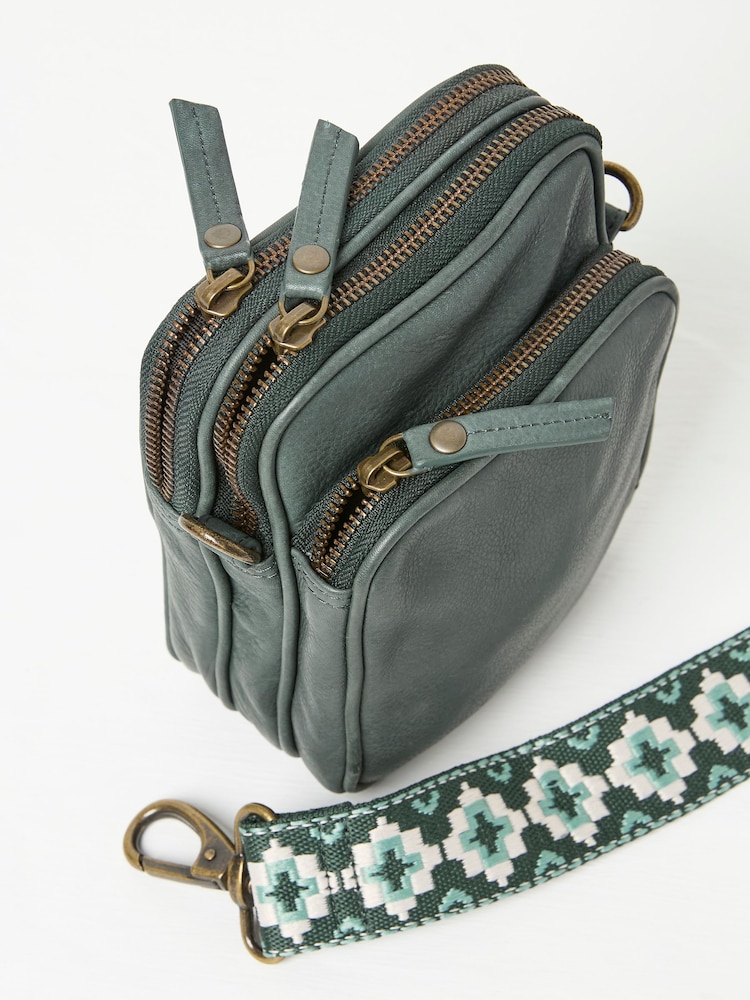 FatFace Teal Blue Large Phone Bag - Image 2 of 2