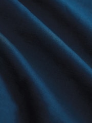 Navy Blue Cotton Linen Blend Long Sleeve Shirt - Image 3 of 3