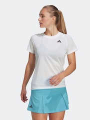 adidas White Tennis Club T-Shirt - Image 1 of 8