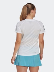 adidas White Tennis Club T-Shirt - Image 3 of 8