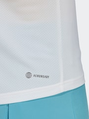 adidas White Tennis Club T-Shirt - Image 7 of 8
