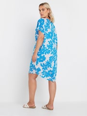 Yours Curve Blue Easy Tunic Dress - Image 3 of 5