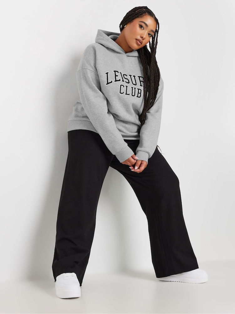 siva - Yours Curve Leisure Club Hoodie - Slika 2 iz 5 siva - Yours Curve Leisure Club Hoodie - Slika 2 iz 5