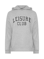 siva - Yours Curve Leisure Club Hoodie - Slika 5 iz 5