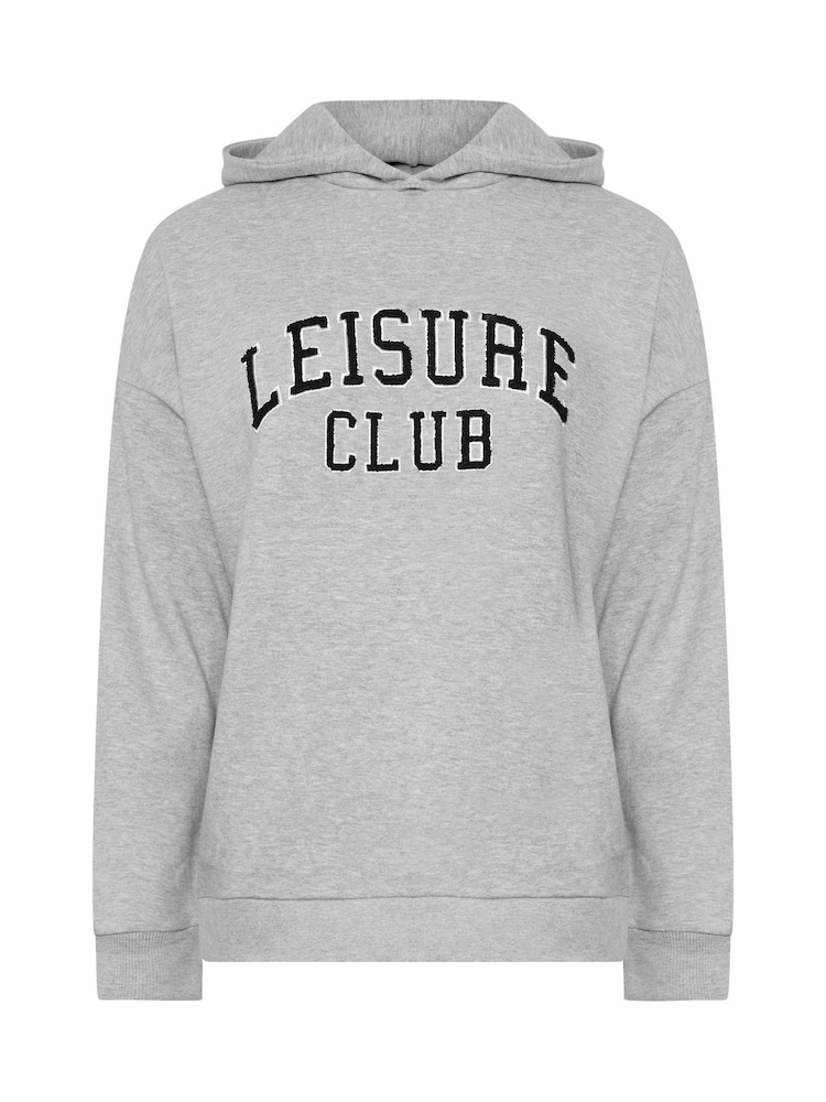 siva - Yours Curve Leisure Club Hoodie - Slika 5 iz 5 siva - Yours Curve Leisure Club Hoodie - Slika 5 iz 5