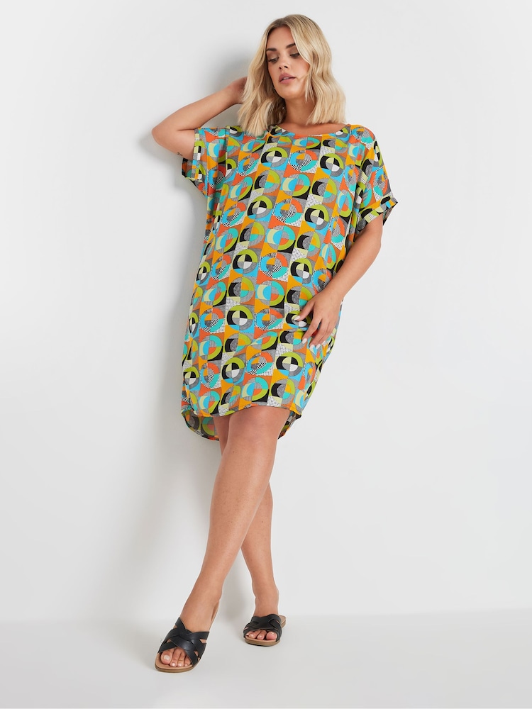 Yours Curve Black Easy Tunic Dress - Image 2 of 5