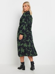 Yours Curve Green Long Sleeve Shirt Dress - Image 3 of 4