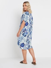 Yours Curve Blue Easy Tunic Dress - Image 3 of 5