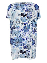 Yours Curve Blue Easy Tunic Dress - Image 5 of 5