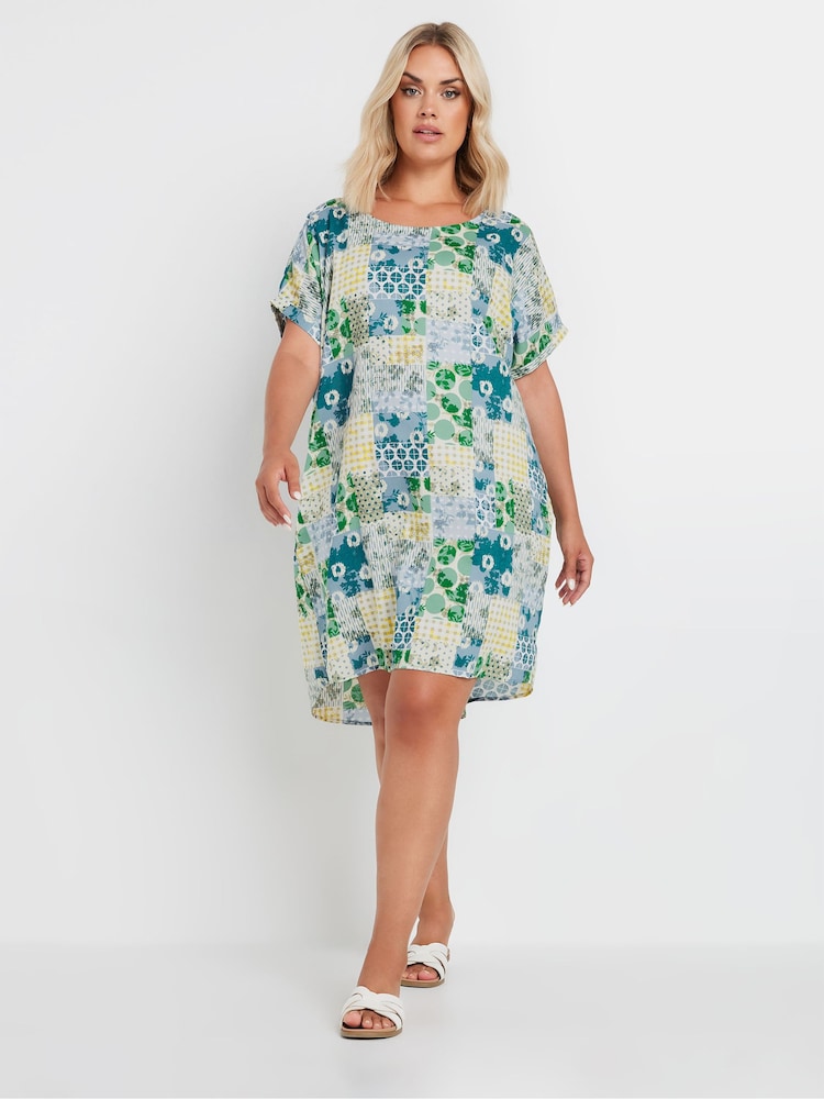 Vestido tipo túnica con estampado de azulejos de Yours Curve - Imagen 1 de 5 Vestido tipo túnica con estampado de azulejos de Yours Curve - Imagen 1 de 5