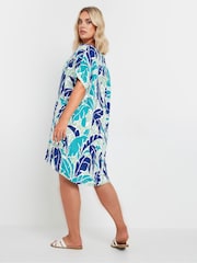 Yours Curve Blue Easy Tunic Dress - Image 3 of 5