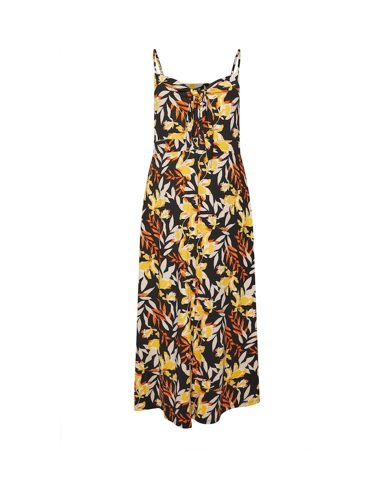 Yours Curve Black Floral Print Maxi Dress - Image 5 of 5