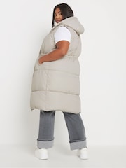 Бежевый - Yours Curve Drawcord Panelled Gilet - Image 3 of 4