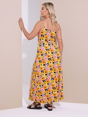 Yours Curve Black Floral Print Maxi Dress - Image 2 of 5