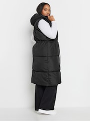 Черный - Yours Curve Drawcord Panelled Gilet - Image 2 of 4