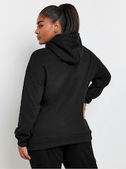 črna - Yours Curve Leisure Club Hoodie - Slika 3 iz 5