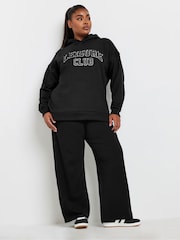 črna - Yours Curve Leisure Club Hoodie - Slika 4 iz 5