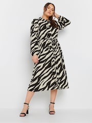 Yours Curve Black Long Sleeve Shirt Dress - Image 3 of 6