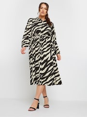 Yours Curve Black Long Sleeve Shirt Dress - Image 4 of 6