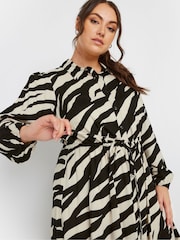 Yours Curve Black Long Sleeve Shirt Dress - Image 5 of 6