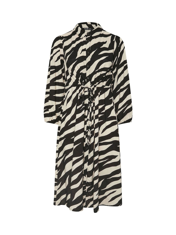 Yours Curve Black Long Sleeve Shirt Dress - Image 6 of 6