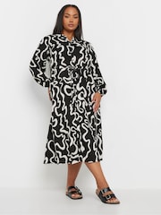 Yours Curve Black Long Sleeve Shirt Dress - Image 3 of 6