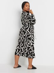Yours Curve Black Long Sleeve Shirt Dress - Image 4 of 6