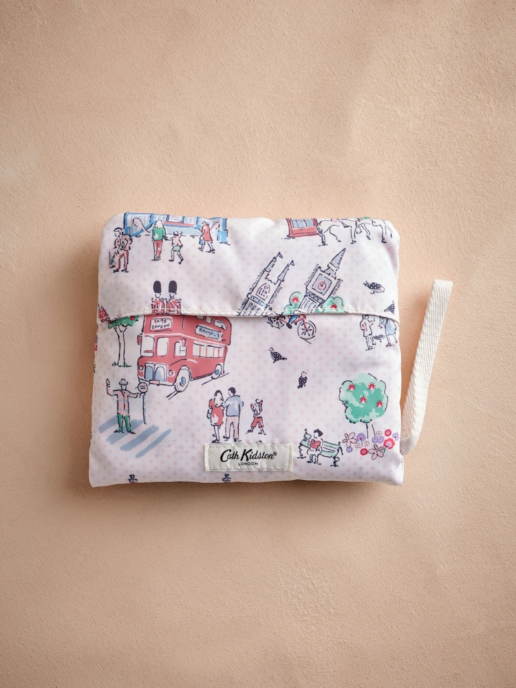 Cath Kidston Ecru Lovely London Large Foldaway Tote Bag - Image 4 of 4
