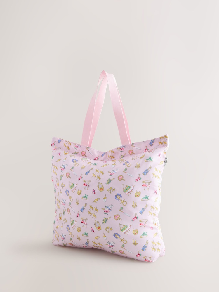 Cath Kidston Pink Charmed Large Foldaway Tote Bag - Image 1 of 6