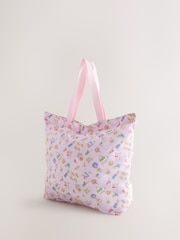 Cath Kidston Pink Charmed Large Foldaway Tote Bag - Image 2 of 6