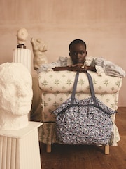 Cath Kidston Navy Dreamers Ditsy Large Drawstring Tote - Image 1 of 5