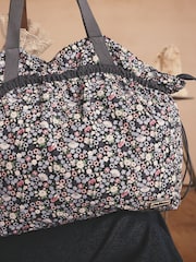 Cath Kidston Navy Dreamers Ditsy Large Drawstring Tote - Image 2 of 5