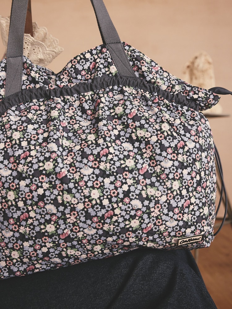 Cath Kidston Navy Dreamers Ditsy Large Drawstring Tote - Image 2 of 5