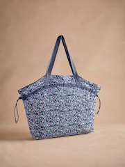 Cath Kidston Navy Dreamers Ditsy Large Drawstring Tote - Image 3 of 5
