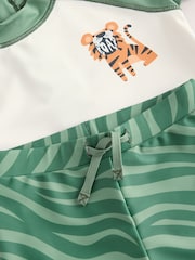 Verde caqui - Rash Vest and Stretch Shorts Set (3mths-7yrs) - Imagen 4 de 5