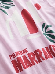 Pink Bright City Graphic 100% Cotton T-Shirt - Image 7 of 7