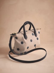 Cath Kidston Pink Spot Mini Cross Body Tote Bag - Image 6 of 8