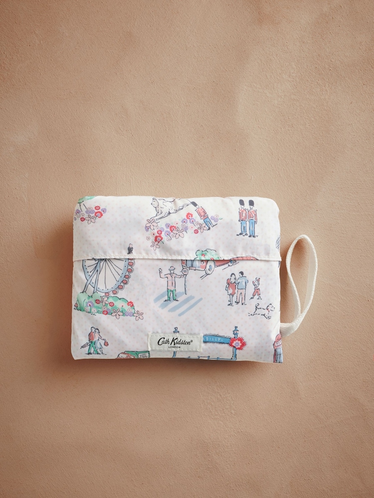 Cath Kidston Ecru Lovely London Foldaway Crossbody Bag - Image 2 of 4