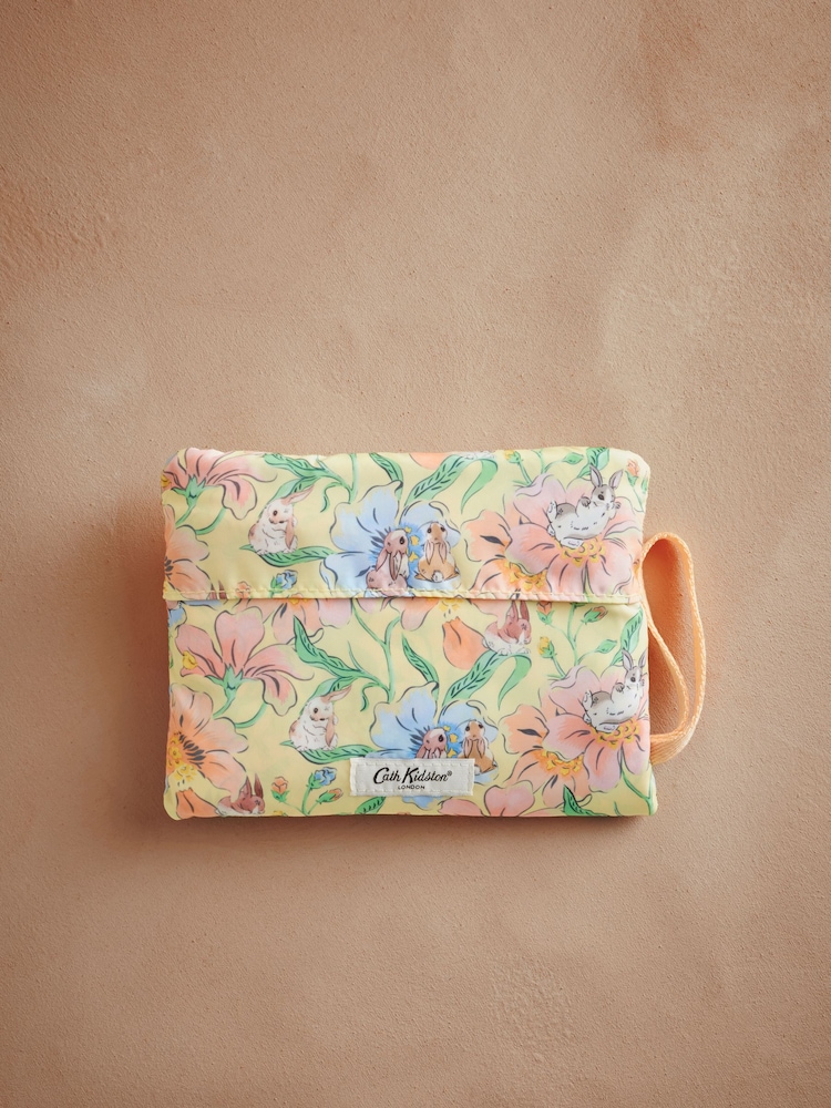 Cath Kidston Yellow Bunnies Floral Foldaway Cross Body Bag - Image 2 of 4