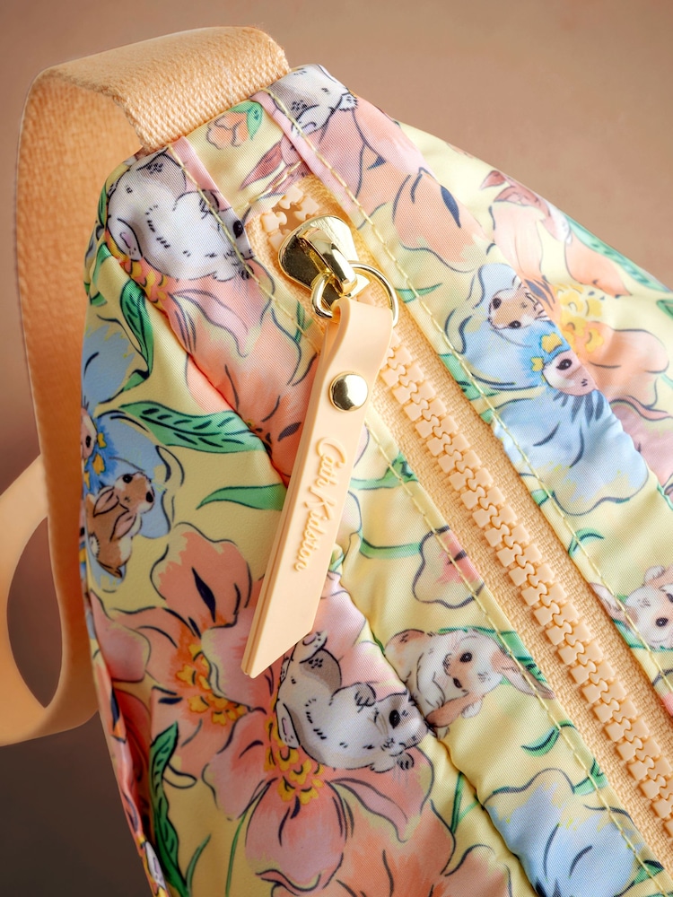 Cath Kidston Yellow Bunnies Floral Foldaway Cross Body Bag - Image 4 of 4