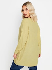 Yours Curve Green Essential Jumper - Image 3 of 4