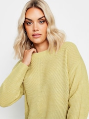 Yours Curve Green Essential Jumper - Image 4 of 4