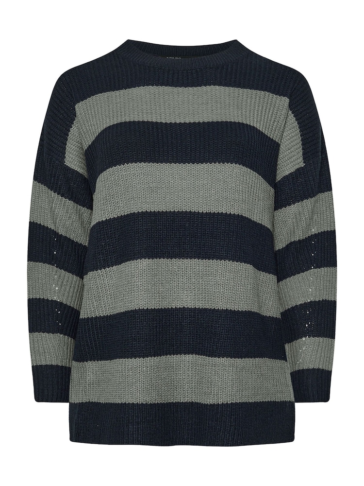 Yours Curve Blue Drop Shoulder Jumper - Image 5 of 5